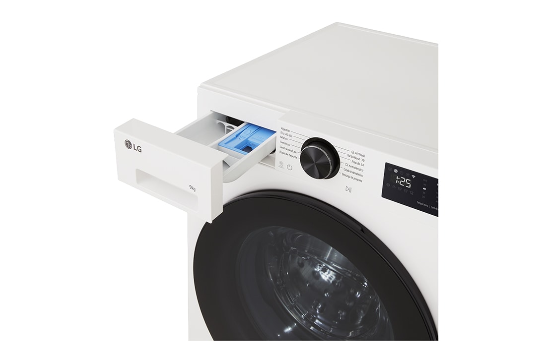 LG Πλυντήριο ρούχων 9kg, AIDD, TurboWash, Πλυντήριο ρούχων εμπρόσθιας φόρτωσης της LG που ανιχνεύει τα πουκάμισα σε πλυσταριό, F4X5009TWB, thumbnail 5