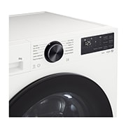LG Πλυντήριο ρούχων 9kg, AIDD, TurboWash, Εικόνα που δείχνει μείωση των εκπομπών μικροπλαστικών έως και 60% σε εικόνα φόντου που αναπαριστά κύματα, F4X5009TWB, thumbnail 4