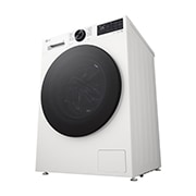 LG Πλυντήριο ρούχων 9kg, AIDD, TurboWash, Δεξιά προοπτική όψη του συνδυασμού πλυντηρίου-στεγνωτηρίου της LG, F4X5009TWB, thumbnail 12