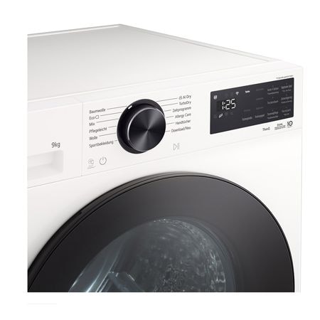 LG Στεγνωτήριο LG AI DUAL Inverter με AI Dry™, knobdisplaydetail, RHX5009TWB, thumbnail 4