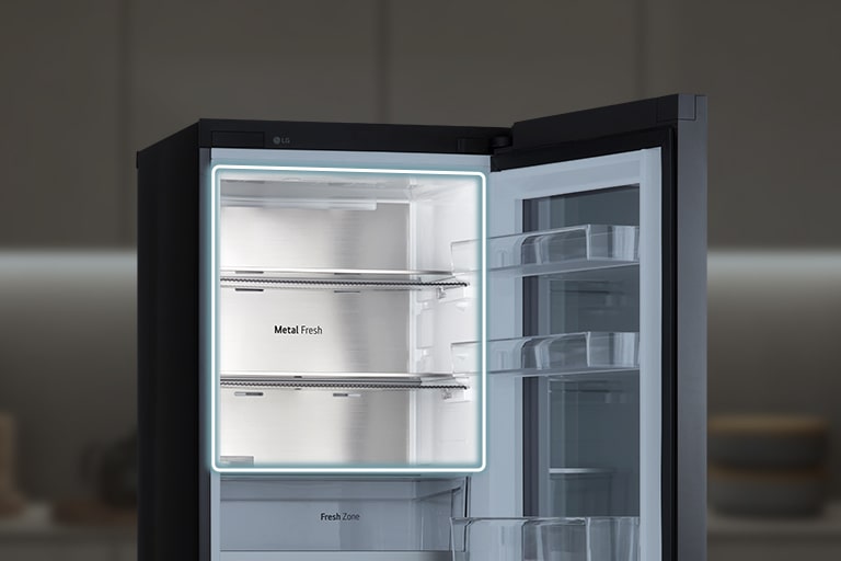 Big freezing zone area inside the refrigerator.