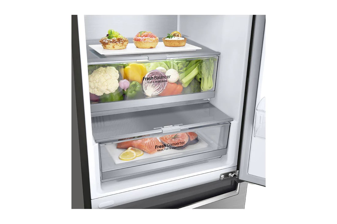 LG Ψυγειοκαταψύκτης Total No Frost 203 x 59,5 cm , GBB72PZUFN Drawer Food, GBB72PZUFN, thumbnail 8