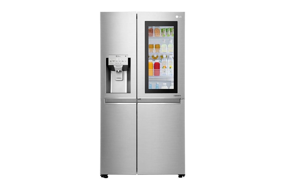LG Ψυγείο Ντουλάπα Κάθετης Διάταξης (SxS) Total No Frost με InstaView Door-in-Door® 1790 x 91,2 cm , GSX961NSCZ, GSX961NSCZ