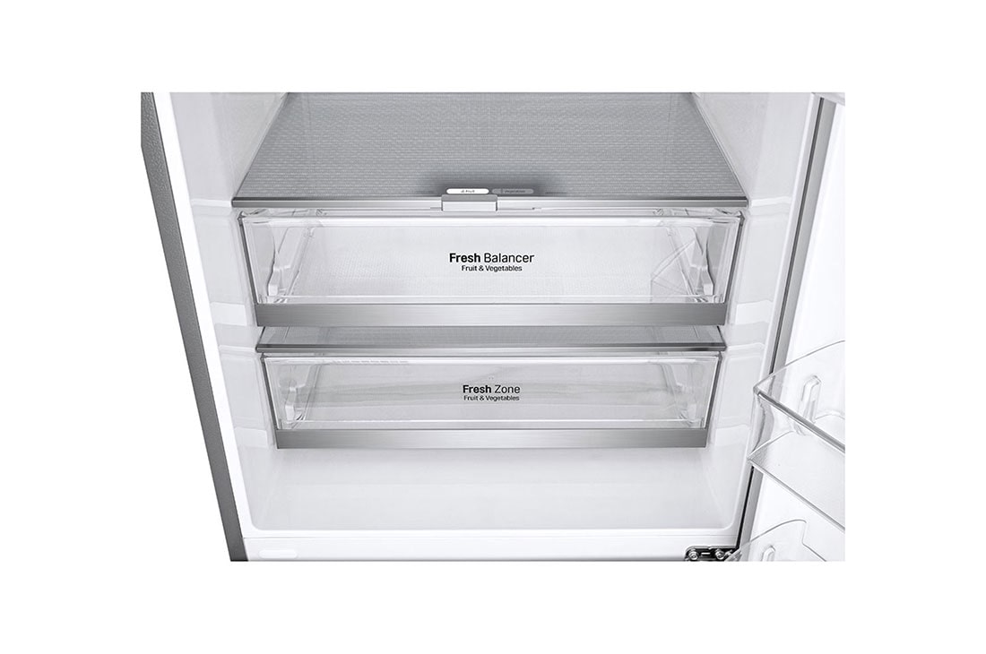 LG Ψυγειοκαταψύκτης Total No Frost 185 x 70,5 cm με βρυσάκι νερού, Drawer with top perspective view, GBF567PZCMB, thumbnail 8