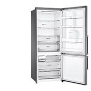 LG Ψυγειοκαταψύκτης Total No Frost 185 x 70,5 cm με βρυσάκι νερού, Right door open without food, GBF567PZCMB, thumbnail 11