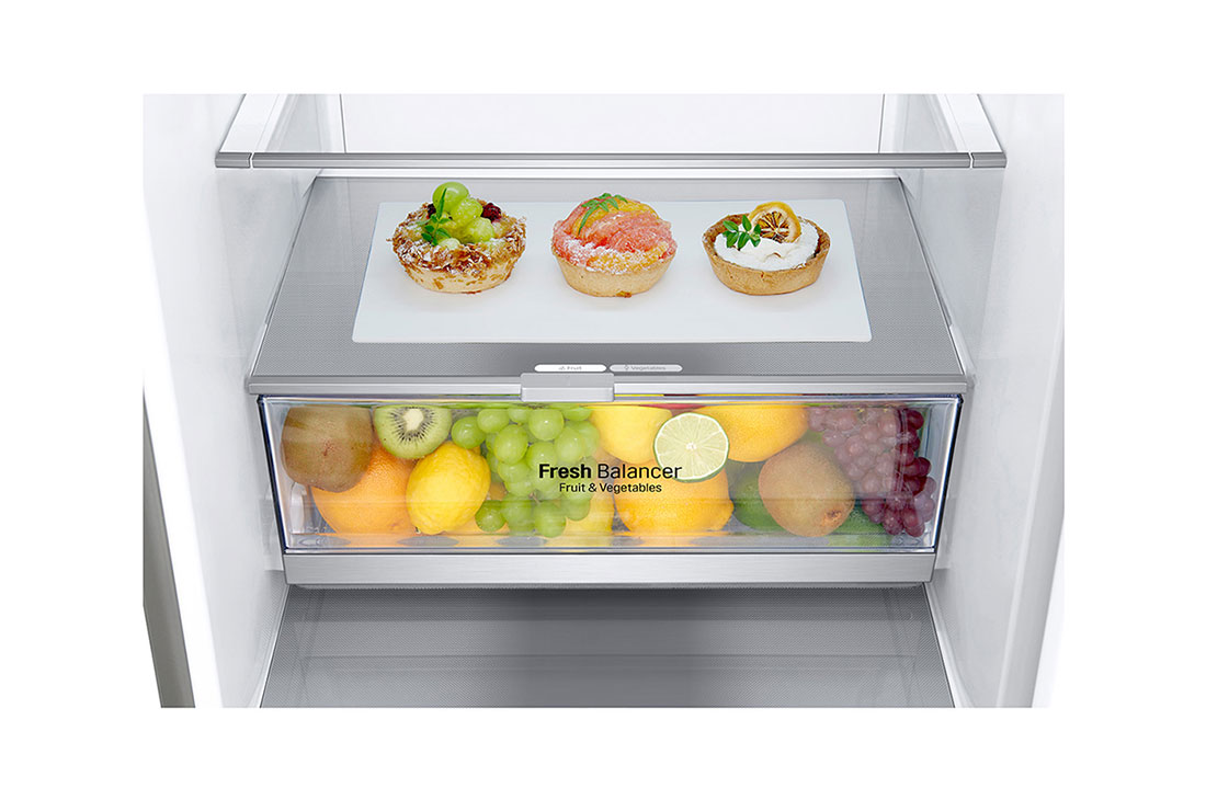 LG Ψυγειοκαταψύκτης Total No Frost 203 x 59,5 cm με βρυσάκι νερού, Fresh Balancer1, GBF72NSDMN, thumbnail 4