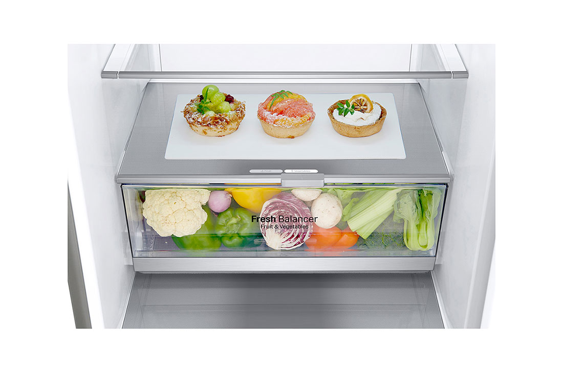 LG Ψυγειοκαταψύκτης Total No Frost 203 x 59,5 cm με βρυσάκι νερού, Fresh Balancer2, GBF72NSDMN, thumbnail 5