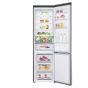 LG Ψυγειοκαταψύκτης Total No Frost 203 x 59,5 cm , Front view door open with food, GBB62PZHMN, thumbnail 2
