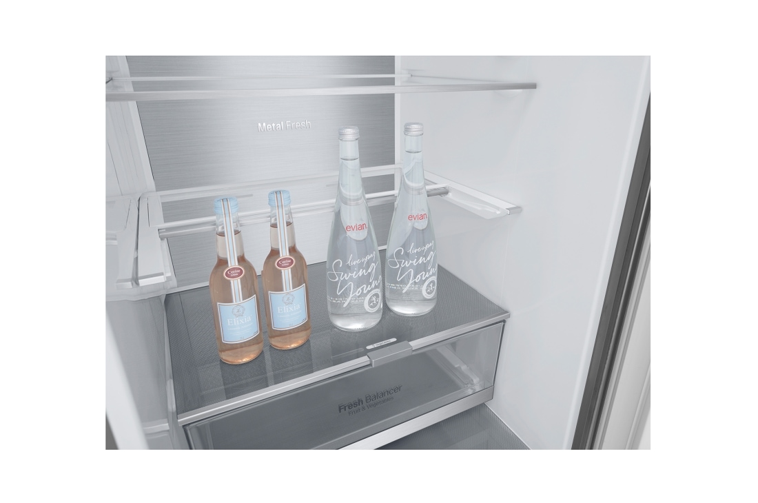 LG Ψυγειοκαταψύκτης Total No Frost 203 x 59,5 cm , V+MetalFresh_FoldingShelf1, GBB92STBAP, thumbnail 9
