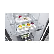 LG Ψυγείο Ντουλάπα Κάθετης Διάταξης (SxS) Total No Frost με InstaView Door-in-Door® 1790 x 91,3 cm, όψη βοηθητικού δοχείου, GSXV90MCDE, thumbnail 9