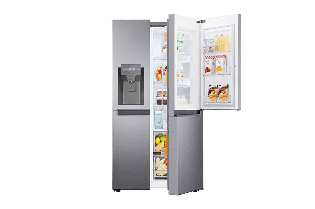 LG Ψυγείο Ντουλάπα Κάθετης Διάταξης (SxS) Total No Frost  με Door-in-Door® 1790 x 91,3 cm , GSJV31DSXF, GSJV31DSXF