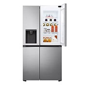 LG Ψυγείο Ντουλάπα Κάθετης Διάταξης (SxS) Total No Frost με Door-in-Door® 1790 x 91,3 cm , μπροστινή ανοικτή όψη τροφίμων, GSJV70PZLE, thumbnail 2
