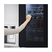 LG Ψυγείο Ντουλάπα Κάθετης Διάταξης (SxS) Total No Frost με InstaView Door-in-Door® 1790 x 91,3 cm, instaview φως στο χέρι, GSXV91BSAF, thumbnail 4