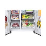 LG Ψυγείο Ντουλάπα Κάθετης Διάταξης (SxS) Total No Frost με InstaView Door-in-Door® 1790 x 91,3 cm, όψη συρταριού, GSXV91BSAF, thumbnail 6