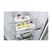 LG Ψυγείο Ντουλάπα Κάθετης Διάταξης (SxS) Total No Frost με InstaView Door-in-Door® 1790 x 91,3 cm, όψη βοηθητικού δοχείου, GSXV91BSAF, thumbnail 8