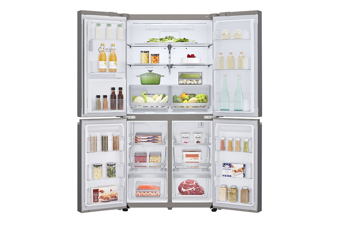 LG Ψυγείο Ντουλάπα Οριζόντιας Διάταξης (Multi Door) Total No Frost 1793 x 91,2 cm , μπροστινή ανοικτή όψη τροφίμων, GML945PZ8F, thumbnail 2