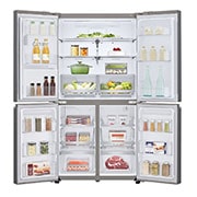 LG Ψυγείο Ντουλάπα Οριζόντιας Διάταξης (Multi Door) Total No Frost 1793 x 91,2 cm , μπροστινή ανοικτή όψη τροφίμων, GML945PZ8F, thumbnail 2