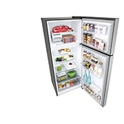 LG Ψυγείο Δίπορτο Total No Frost 176 x 70 cm, ανοικτή προοπτική κάτοψη με τρόφιμα αποθηκευμένα, GTBV36PZGKD, thumbnail 11