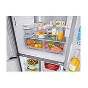 LG Ψυγείο Ντουλάπα Οριζόντιας Διάταξης (Multi Door) Slim Total No Frost 1787 x 83,5 cm , Top close up view with food, GML844PZAE, thumbnail 8