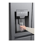 LG Ψυγείο Ντουλάπα Κάθετης Διάταξης (SxS) Total No Frost  με Door-in-Door® 1790 x 91,3 cm , όψη βρύσης, GSJV31DSXE, thumbnail 4