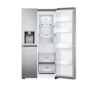 LG Ψυγείο Ντουλάπα Κάθετης Διάταξης (SxS) Total No Frost 1790 x 91,3 cm , όψη συρταριού, GSLV90PZAD, thumbnail 4