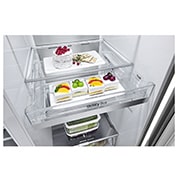 LG Ψυγείο Ντουλάπα Κάθετης Διάταξης (SxS) Total No Frost 1790 x 91,3 cm , ανοικτή όψη εμπρός δεξιά, GSLV90PZAD, thumbnail 11