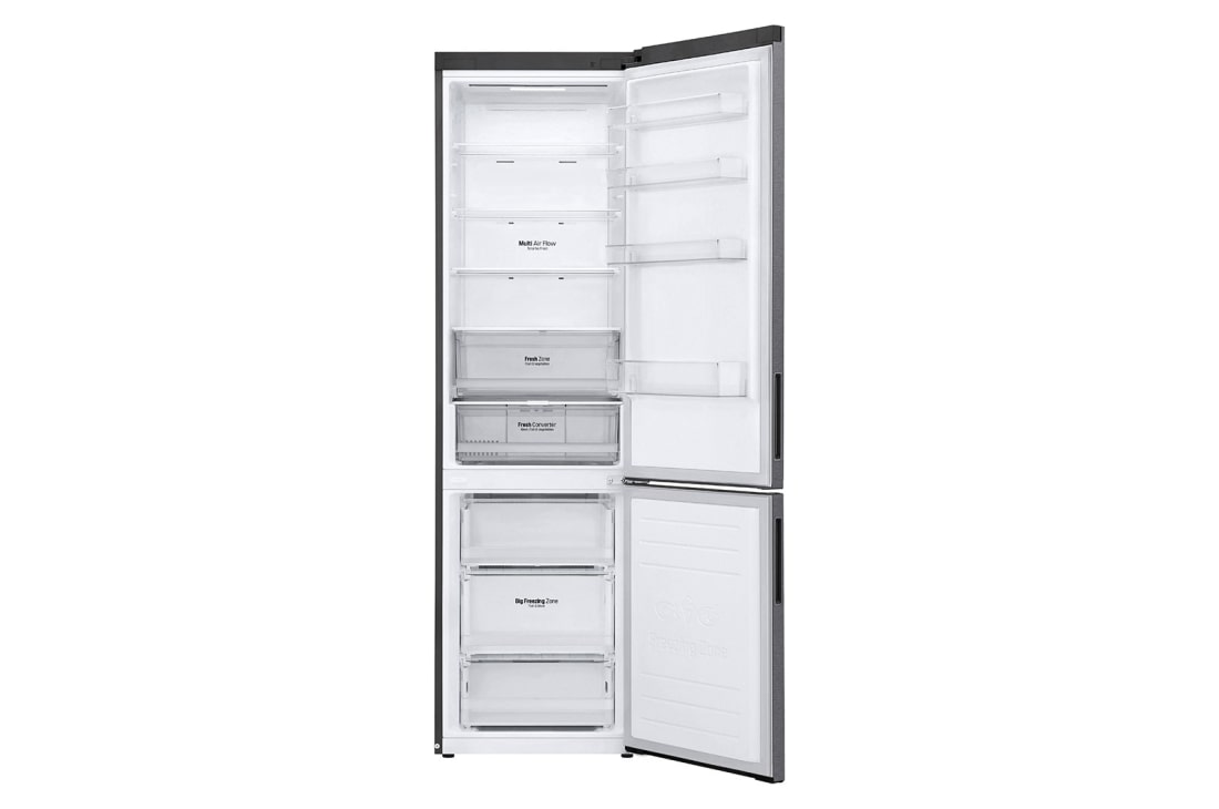 LG Ψυγειοκαταψύκτης Total No Frost 203 x 59,5 cm , Front view open, GBP62DSXCC1, thumbnail 4