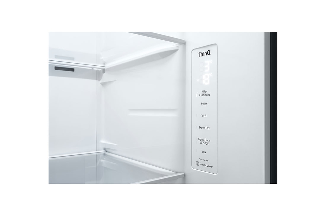 LG Ψυγείο Ντουλάπα Κάθετης Διάταξης (SxS) Total No Frost 179 x 91,3 cm , Rear view, GSLV71MCTD, thumbnail 9