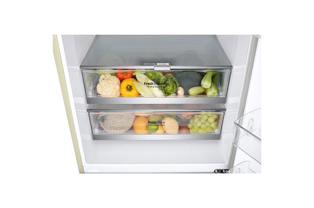 LG Ψυγειοκαταψύκτης Total No Frost 185 x 70,5 cm, drawer with food, GBB567SECMN, thumbnail 3