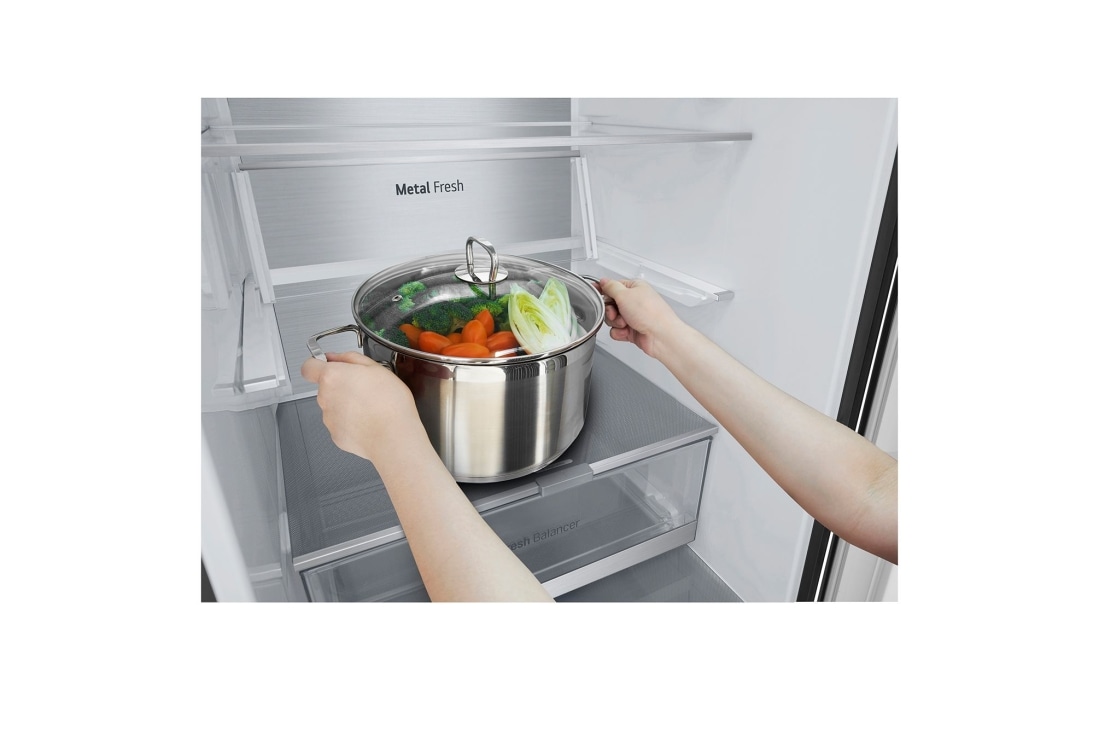 LG Ψυγειοκαταψύκτης Total No Frost 186 x 59,5 cm, BottomDrawer Meat Food, GBV7180CEV, thumbnail 7