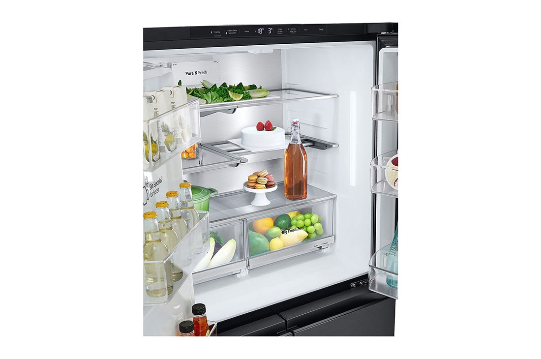 LG Ψυγείο Ντουλάπα Οριζόντιας Διάταξης (Multi Door) Total No Frost με InstaView™ 179 x 91,4 cm , FoldingShelf, GMG960EVEE, thumbnail 13