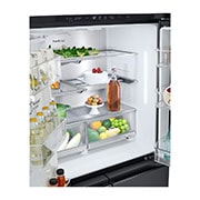 LG Ψυγείο Ντουλάπα Οριζόντιας Διάταξης (Multi Door) Total No Frost με InstaView™ 179 x 91,4 cm , FoldingShelf, GMG960EVEE, thumbnail 13