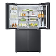 LG Ψυγείο Ντουλάπα Οριζόντιας Διάταξης (Multi Door) Total No Frost με InstaView™ 179 x 91,4 cm , FRONT VIEW TOP DOOR OPEN , GMG960EVEE, thumbnail 7