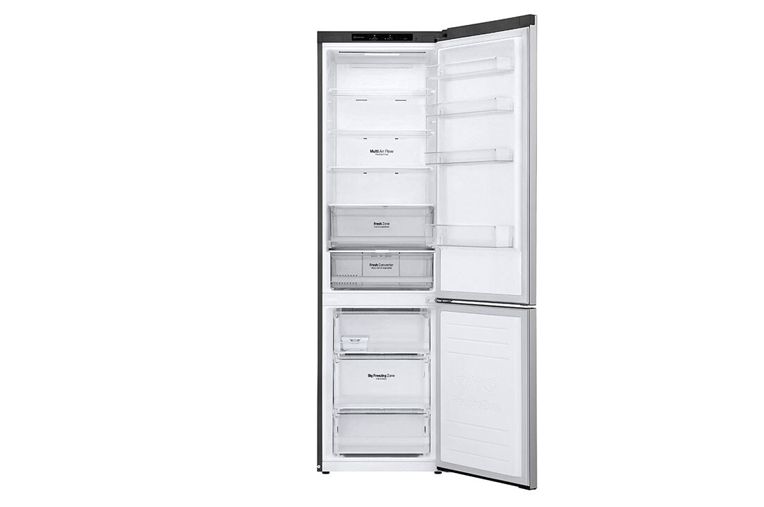 LG Ψυγειοκαταψύκτης Total No Frost 203 x 59,5 cm , front view all open, GBP52PYNBN, thumbnail 3