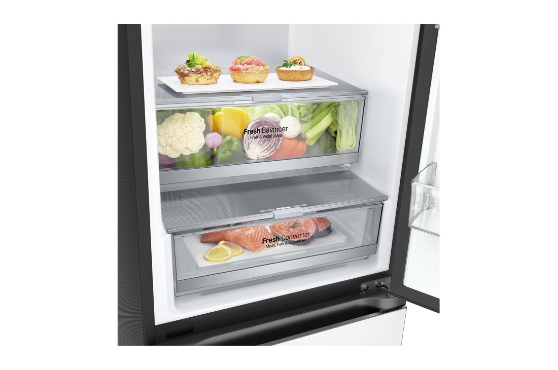 LG Ψυγειοκαταψύκτης Total No Frost 203 x 59,5 cm , Drawer with food, GBB72TW9DQ, thumbnail 6