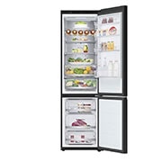 LG Ψυγειοκαταψύκτης Total No Frost 203 x 59,5 cm , Front all door open with food view, GBB72TW9DQ, thumbnail 2