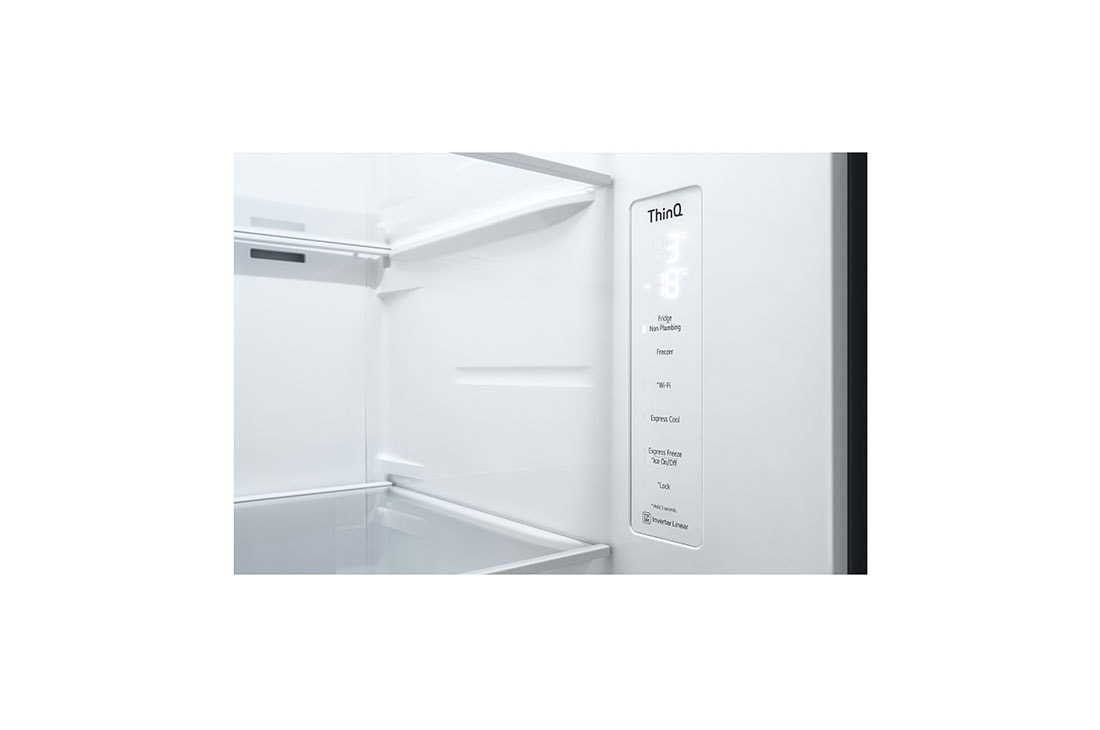 LG Ψυγείο Ντουλάπα Κάθετης Διάταξης (SxS) Total No Frost με Door in Door 179 x 91,3 cm , Micom, GSJV71PZTE, thumbnail 9