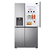 LG Ψυγείο Ντουλάπα Κάθετης Διάταξης (SxS) Total No Frost με Door in Door 179 x 91,3 cm , FrontTopRightOpen_Food, GSJV71PZTE, thumbnail 2
