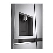 LG Ψυγείο Ντουλάπα Κάθετης Διάταξης (SxS) Total No Frost με Door in Door 179 x 91,3 cm , Dispenser view, GSJV71PZTE, thumbnail 7