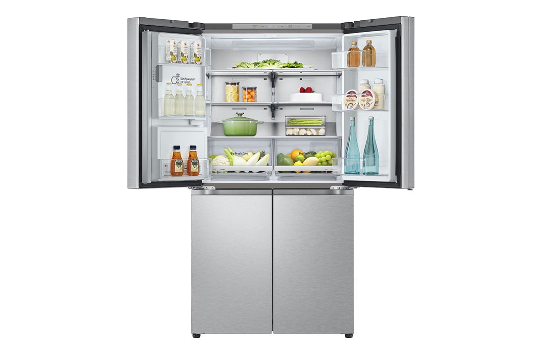 LG Ψυγείο Ντουλάπα Οριζόντιας Διάταξης (Multi Door) Total No Frost με Door in Door 179 x 91,4 cm , FrontDIDOpen_Food, GMJ960MBJE, thumbnail 4