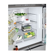 LG Ψυγείο Ντουλάπα Οριζόντιας Διάταξης (Multi Door) Total No Frost με Door in Door 179 x 91,4 cm , HiddenButton, GMJ960MBJE, thumbnail 8