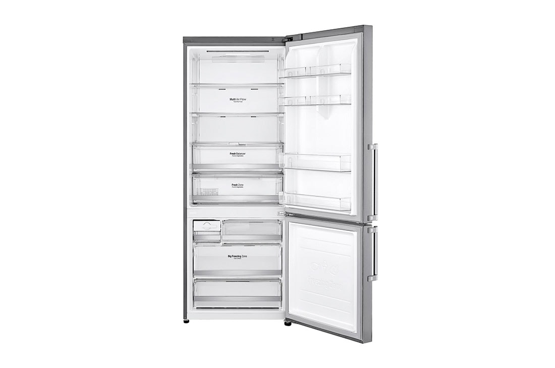 LG Ψυγειοκαταψύκτης Total No Frost 185 x 70,5 cm , Front all door open without food, GBB569NSAGB, thumbnail 3