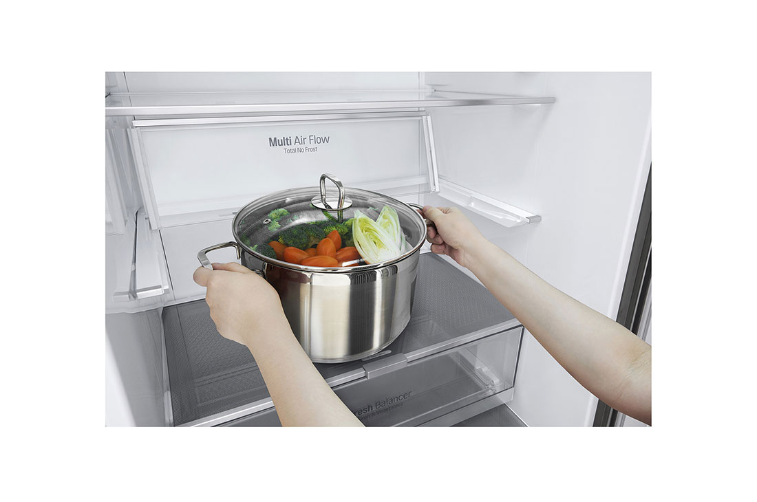 LG Ψυγειοκαταψύκτης Total No Frost 185 x 70,5 cm , Drawer detail, GBB569NSAGB, thumbnail 7