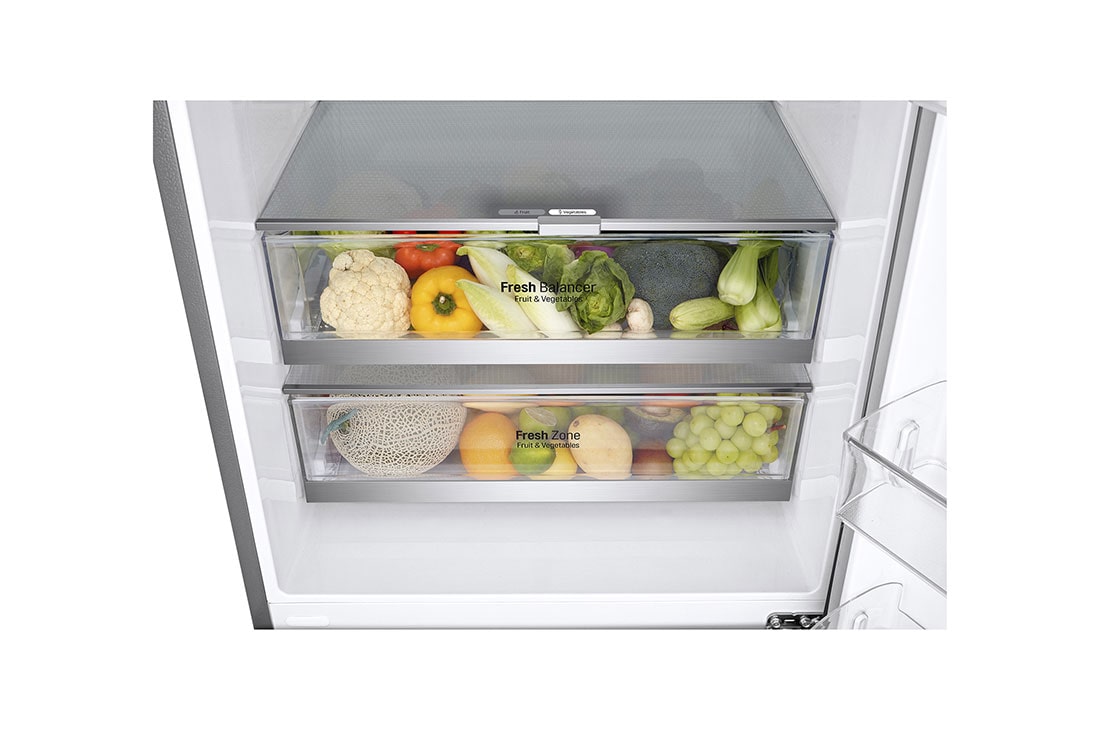 LG Ψυγειοκαταψύκτης Total No Frost 185 x 70,5 cm , Drawer with food , GBB569NSAGB, thumbnail 8