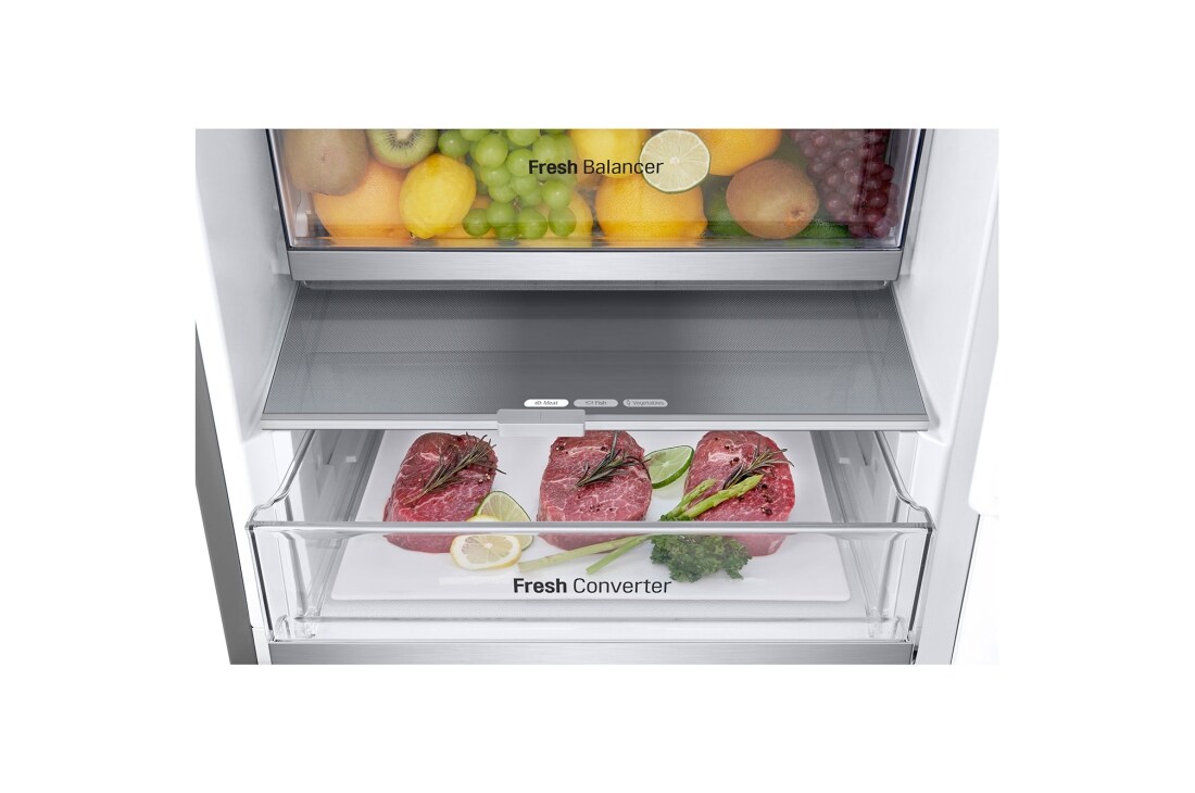 LG Ψυγειοκαταψύκτης Total No Frost 203 x 59,5 cm , Drawer Detail view, GBV7280BMB, thumbnail 10