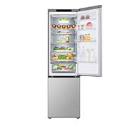 LG Ψυγειοκαταψύκτης Total No Frost 203 x 59,5 cm , Front top door open with food view, GBV7280BMB, thumbnail 4