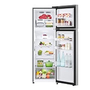 LG Ψυγείο Δίπορτο Total No Frost 168 x 55,5 cm, μπροστινή ανοικτή όψη με τρόφιμα αποθηκευμένα, GTBV20PYGKD, thumbnail 2