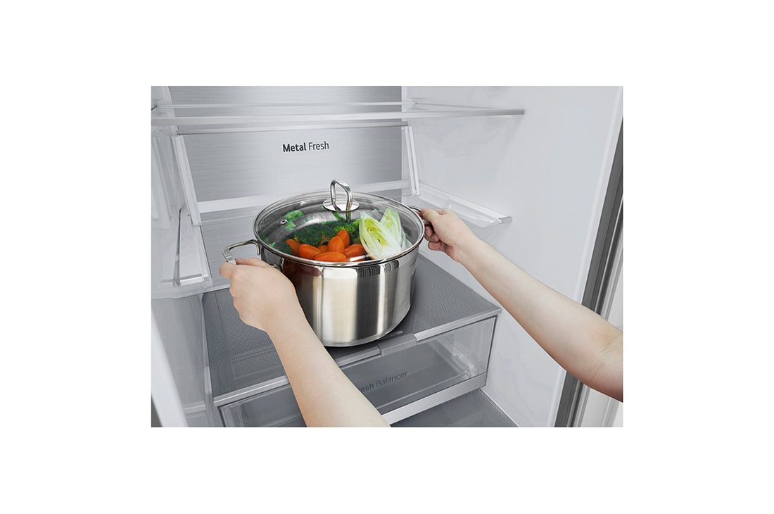 LG Ψυγειοκαταψύκτης Total No Frost 203 x 59,5 cm , folding shelf, GBV7270CPY, thumbnail 9