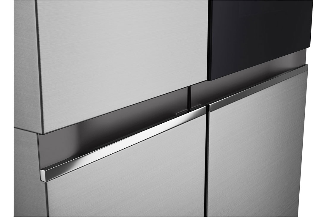 LG Ψυγείο Ντουλάπα Κάθετης Διάταξης (SxS) Total No Frost με Instaview™ 179 x 91,3 cm , Handle view, GSVV80PYLL, thumbnail 8