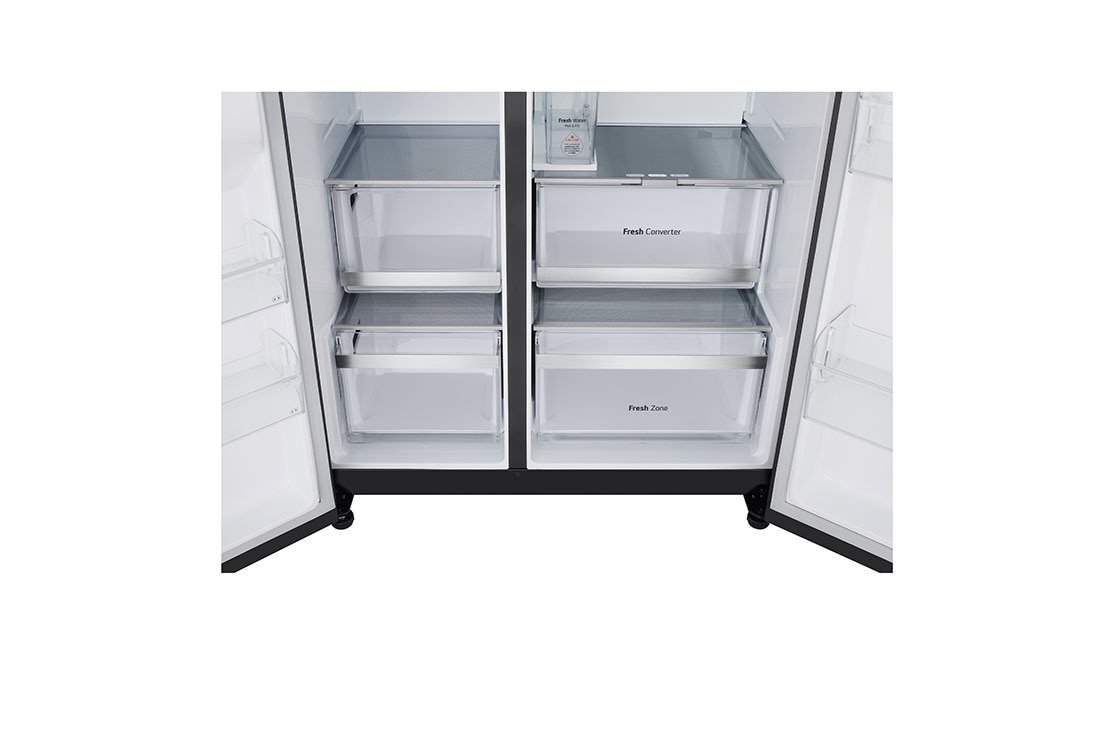 LG Ψυγείο Ντουλάπα Κάθετης Διάταξης (SxS)  Total No Frost  179 x 92,5 cm , όψη παγομηχανής craft ice, GSLE91EVAC, thumbnail 8